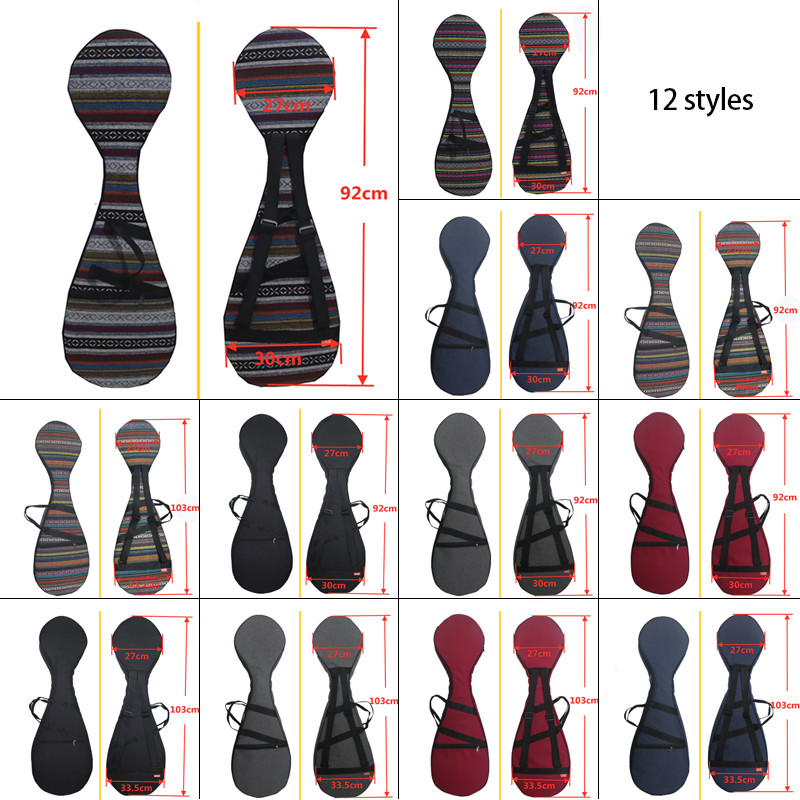 Prijenosna Pipa torba za glazbene instrumente Torbica za nošenje Vodootporna podebljana torbica otporna na udarce Ruksak za glazbene instrumente Novo