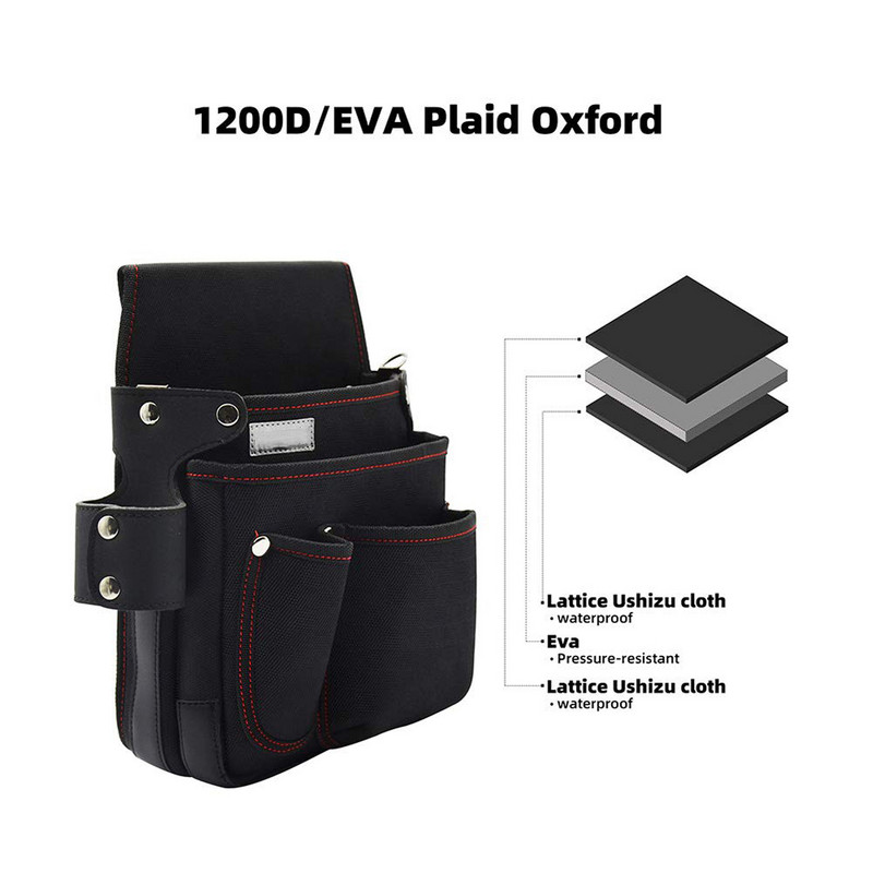 Husă pentru instrumente, multifuncțională, rezistentă la apă, toc de găurit, geantă pentru instrumente, centură electrică pentru talie, husă pentru instrumente pentru ciocan cu cheie