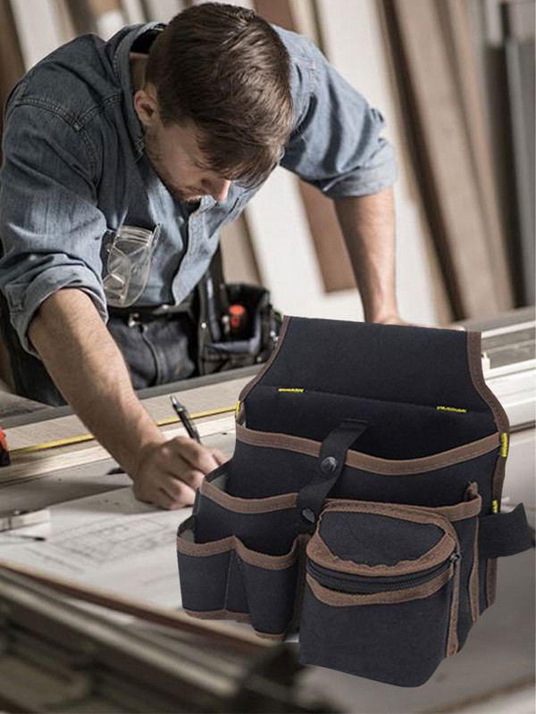 Daudzfunkcionāls instrumentu glabāšanas soma maisiņš jostas elektriķa instrumentu komplekts urbis jostas soma uzgriežņu atslēga Skrūvgriezis Aparatūras instrumentu somu organizators