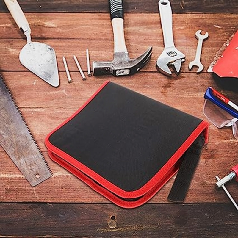 Uzgriežņu atslēgas urbja uzgaļu uzglabāšanas soma rāvējslēdzēja uzgaļa instrumenta auduma uzgalis maza instrumenta pārnēsāšanas soma rāvējslēdzējs