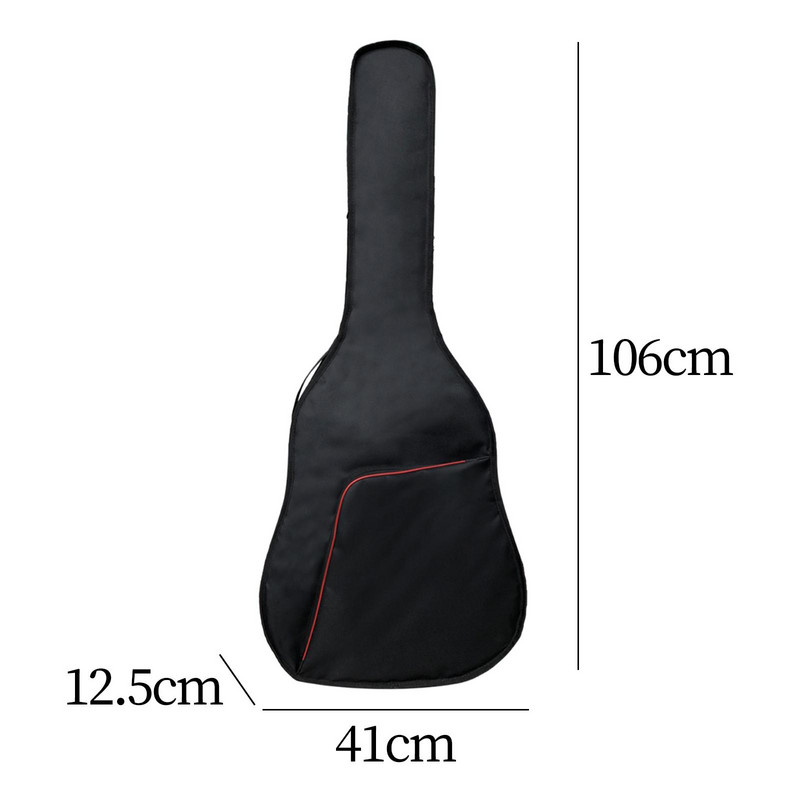 41" akusztikus gitártáska, Oxford szövet praktikus, erős, könnyű vízálló