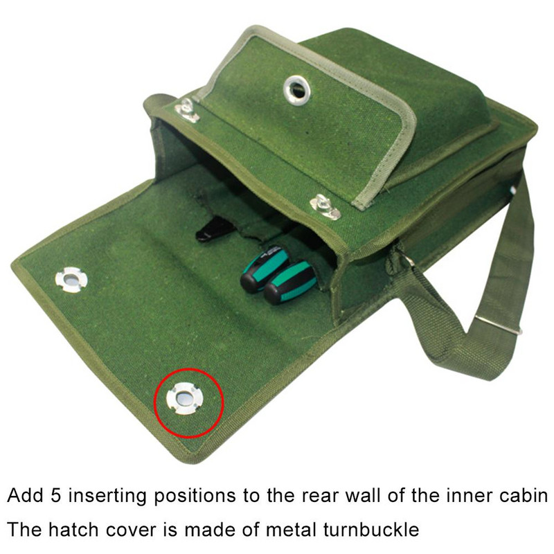 Prijenosna Oxford tkanina Thicken Alati za popravak električara Skladištenje Torba preko ramena Komplet za popravak hardvera Platnena torba za alat Veleprodaja