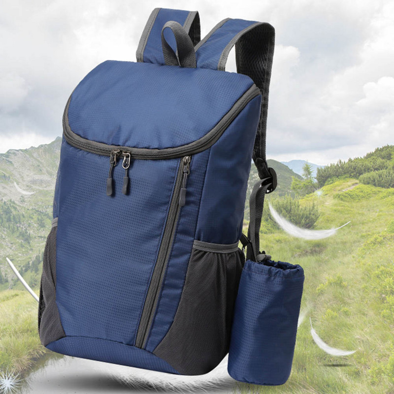 1 gab āra iesaiņojama mugursoma Lielas ietilpības salokāma ūdensnecaurlaidīga kempinga mugursoma vīriešiem sievietēm viegla alpīnisma soma