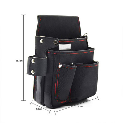 Instrumentu maisiņš Daudzfunkcionāls ūdensnecaurlaidīgs urbjmašīnas maciņš vidukļa instrumentu soma Elektriskā jostas jostas instrumentu maisiņa soma uzgriežņu āmuram