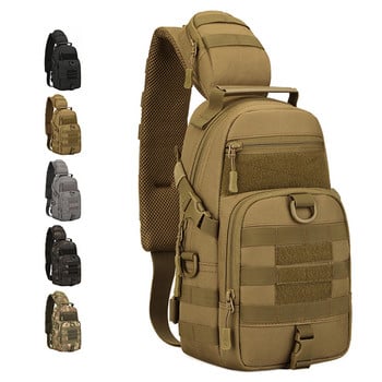 Protector Plus Tactical Sling Chest Pack Molle Military Nylon Τσάντα ώμου Ανδρική τσάντα χιαστί Στρατιωτική τσάντα ποδηλασίας για πεζοπορία εξωτερικού χώρου