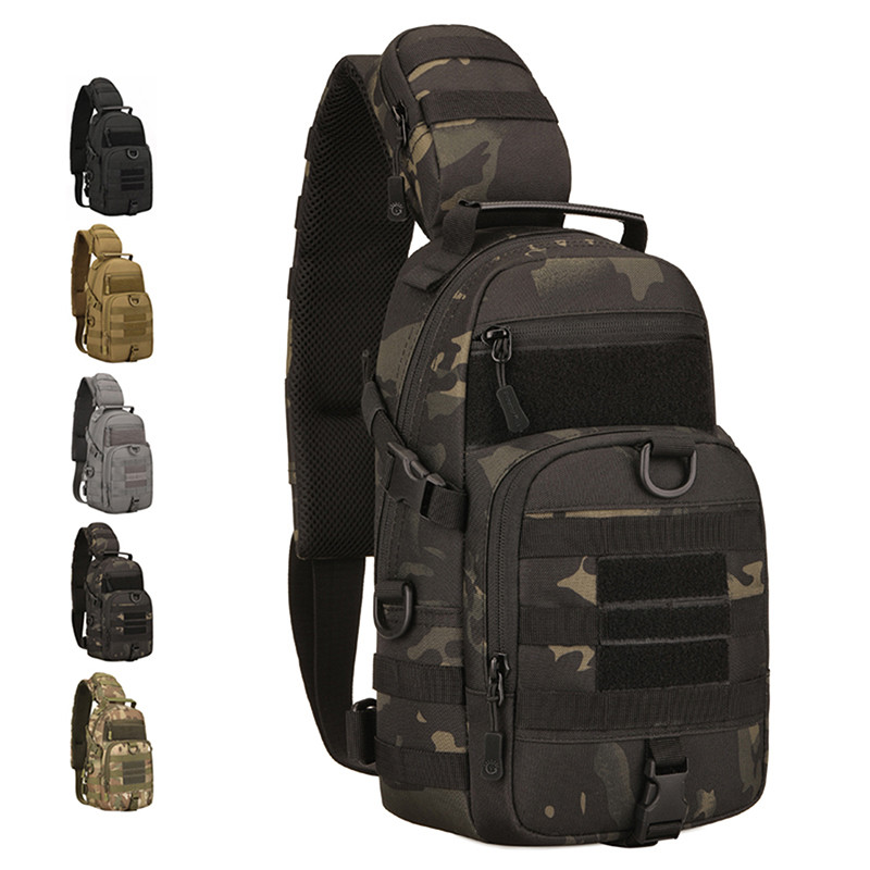 Protector Plus Tactical Sling Chest Pack Molle Military Nylon Τσάντα ώμου Ανδρική τσάντα χιαστί Στρατιωτική τσάντα ποδηλασίας για πεζοπορία εξωτερικού χώρου