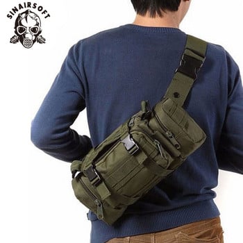 SINAIRSOFT Висококачествена външна тактическа раница Waist Pack Waist Bag Mochilas Molle Къмпинг, туризъм, катерене, 3P чанта за гърди