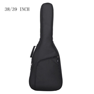 38/39 40/41 inch husă pentru chitară din material Oxford, cu margini colorate, cu bretele duble căptușite, rucsac moale, impermeabil, din bumbac, 10 mm