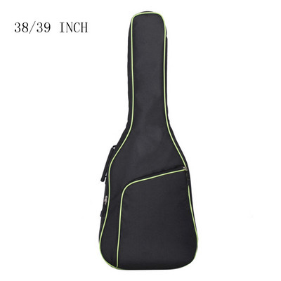 38/39 40/41 inch husă pentru chitară din material Oxford, cu margini colorate, cu bretele duble căptușite, rucsac moale, impermeabil, din bumbac, 10 mm