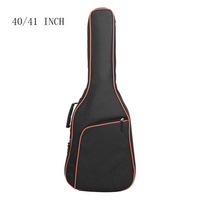 38/39 40/41 inch husă pentru chitară din material Oxford, cu margini colorate, cu bretele duble căptușite, rucsac moale, impermeabil, din bumbac, 10 mm