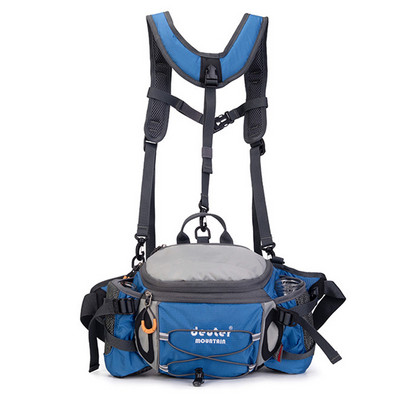 Geantă de talie pentru sporturi în aer liber Drumeții Ciclism Alpinism Rucsac bărbați Camping Geantă pentru bicicletă Sticlă de apă pentru alergare Geanta Mollel impermeabilă