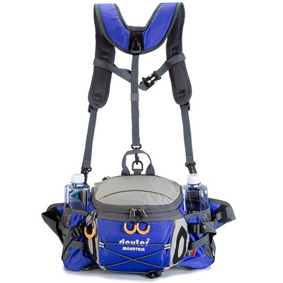 Geantă de talie pentru sporturi în aer liber Drumeții Ciclism Alpinism Rucsac bărbați Camping Geantă pentru bicicletă Sticlă de apă pentru alergare Geanta Mollel impermeabilă