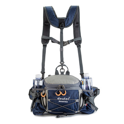 Geantă de talie pentru sporturi în aer liber Drumeții Ciclism Alpinism Rucsac bărbați Camping Geantă pentru bicicletă Sticlă de apă pentru alergare Geanta Mollel impermeabilă