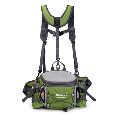 Geantă de talie pentru sporturi în aer liber Drumeții Ciclism Alpinism Rucsac bărbați Camping Geantă pentru bicicletă Sticlă de apă pentru alergare Geanta Mollel impermeabilă