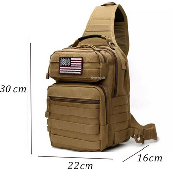 Tactical Chest Bag Single Shoulder Messenger Bags Outdoor Camouflage Travel Backpack Ανδρικές γυναίκες