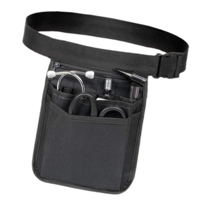 Vienkrāsains instrumentu jostas soma Medicīnas personāla universāla vairāku kabatu darba kabata Medicīnas piederumu uzglabāšanas medmāsas instrumentu soma