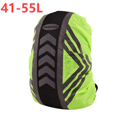 18-55L mugursomas lietus pārsegs, atstarojošs, ūdensnecaurlaidīgs āra putekļu necaurlaidīgs lietus pārsegs, kas paredzēts āra kempinga pārgājienu kāpšanas somai