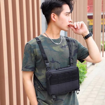 Laser Tactical Chest Bag Ανδρική τσάντα φανελάκι Survival CAMO Molle System Kit Τσάντα πλάτης Locomotive Backpack X423+A