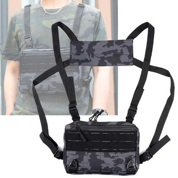 Laser Tactical Chest Bag Ανδρική τσάντα φανελάκι Survival CAMO Molle System Kit Τσάντα πλάτης Locomotive Backpack X423+A