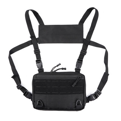 Lāzera taktiskā krūšu soma Vīriešu funkcionālā vestes soma izdzīvošanas CAMO Molle sistēmas komplekta soma mugursoma Lokomotīves mugursoma X423+A