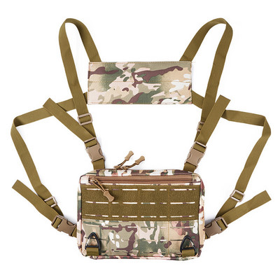 Lāzera taktiskā krūšu soma Vīriešu funkcionālā vestes soma izdzīvošanas CAMO Molle sistēmas komplekta soma mugursoma Lokomotīves mugursoma X423+A