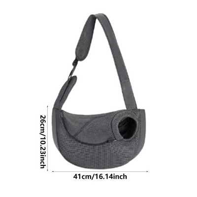 Nosiljka za pseću remen Torba za nošenje kućnih ljubimaca Torba za rame Podesiva remen za mačke Nosiljka za pse Mekana prozračna remen za nošenje psa koja se može prati
