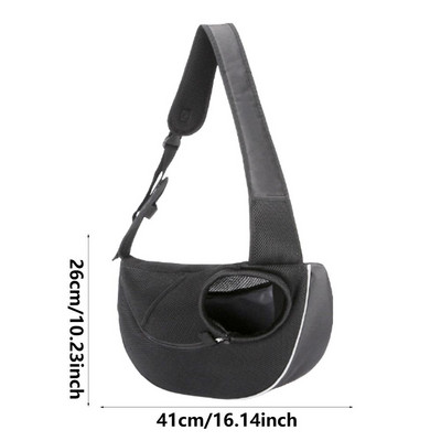 Nosiljka za pseću remen Torba za nošenje kućnih ljubimaca Torba za rame Podesiva remen za mačke Nosiljka za pse Mekana prozračna remen za nošenje psa koja se može prati