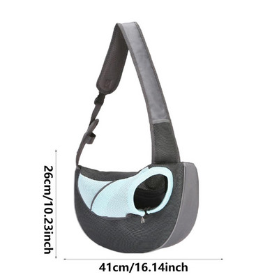 Nosiljka za pseću remen Torba za nošenje kućnih ljubimaca Torba za rame Podesiva remen za mačke Nosiljka za pse Mekana prozračna remen za nošenje psa koja se može prati