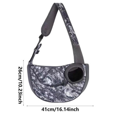 Nosiljka za pseću remen Torba za nošenje kućnih ljubimaca Torba za rame Podesiva remen za mačke Nosiljka za pse Mekana prozračna remen za nošenje psa koja se može prati