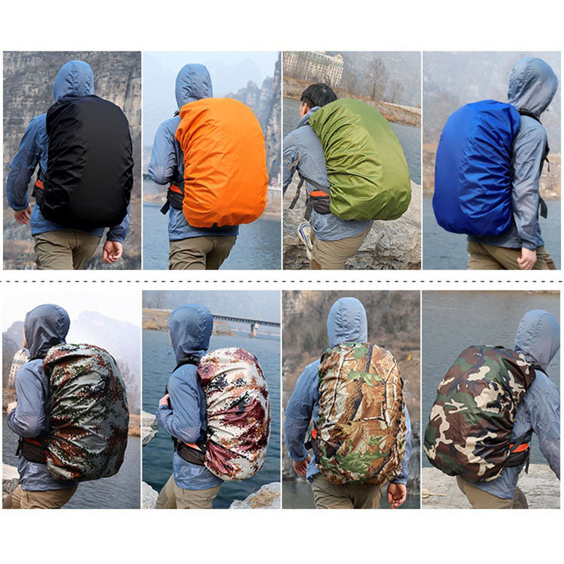 15-65L vandeniui atsparus kuprinės užvalkalas nuo lietaus, dulkėms atsparus kuprinės užvalkalas, lietaus uždangalas lauko kempingo žygiams laipiojimo krepšio apsauga nuo lietaus