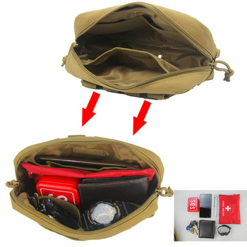 Military Tactical Waist Bag Molle Pouch Εργαλεία EDC Ζώνη με φερμουάρ Πακέτο Τηλεφώνου Θήκη Τσέπης Airsoft Τηλέφωνο Ανδρική τσάντα κυνηγιού Molle