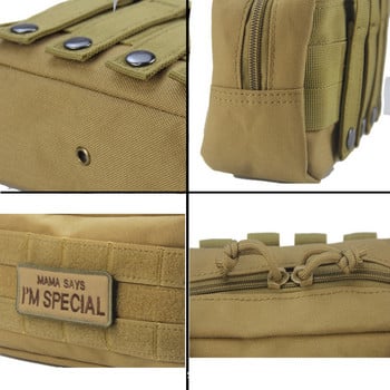 Military Tactical Waist Bag Molle Pouch Εργαλεία EDC Ζώνη με φερμουάρ Πακέτο Τηλεφώνου Θήκη Τσέπης Airsoft Τηλέφωνο Ανδρική τσάντα κυνηγιού Molle