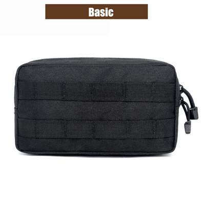 Molle tasak katonai taktikai deréktáska EDC eszközök Cipzáras derék öv csomag telefontok zseb Airsoft telefon férfi Molle vadásztáska