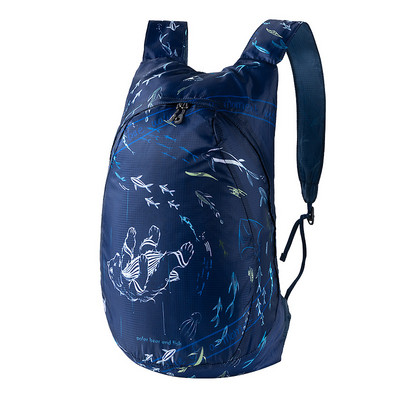 PLAYKING Āra viegla neilona salokāma mugursoma ceļojumu sievietēm Ūdensizturīgas īpaši vieglas mugursomas Saliekama soma Vīrietim pārgājieniem 30L