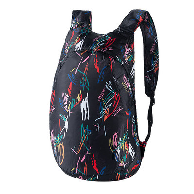 PLAYKING Āra viegla neilona salokāma mugursoma ceļojumu sievietēm Ūdensizturīgas īpaši vieglas mugursomas Saliekama soma Vīrietim pārgājieniem 30L