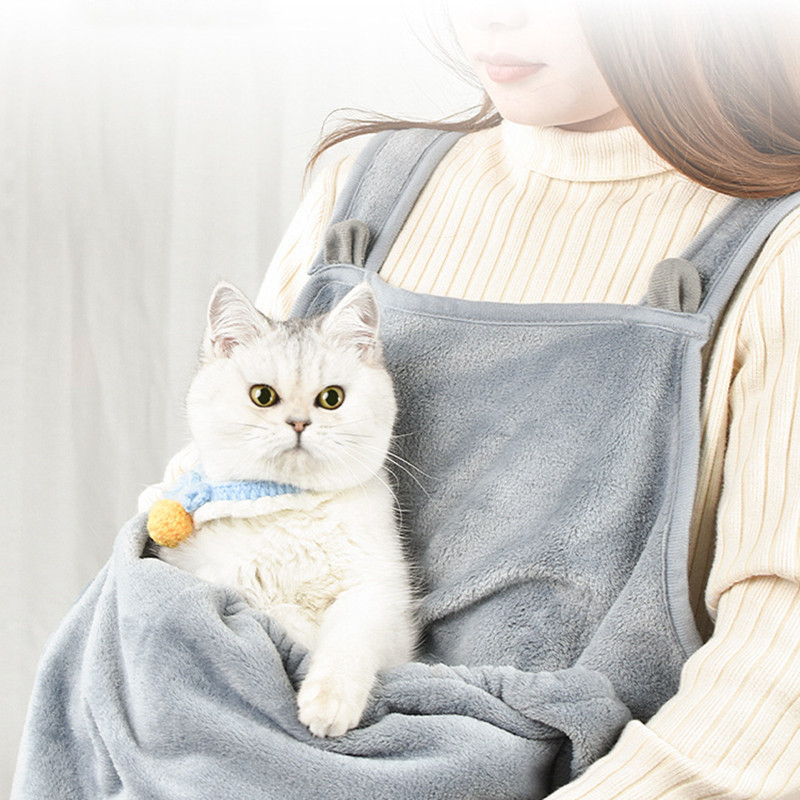 Mājdzīvnieku pārnēsāšanas priekšauts āra ceļojumiem Mazie kaķu suņi Piekarināma lādes soma Kaķa guļamkabata Ziemas plīša mājdzīvnieku somiņa