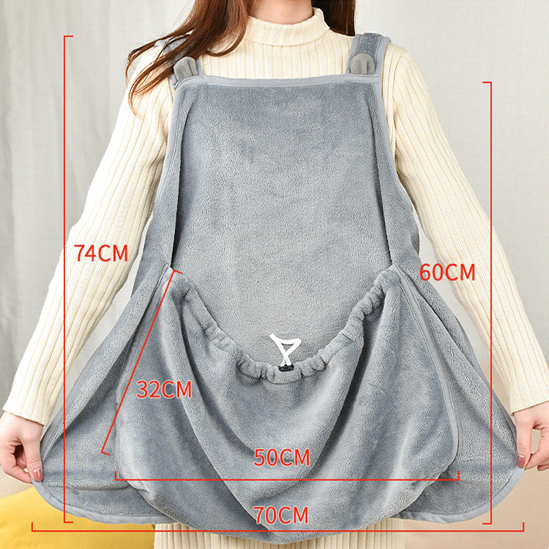 Mājdzīvnieku pārnēsāšanas priekšauts āra ceļojumiem Mazie kaķu suņi Piekarināma lādes soma Kaķa guļamkabata Ziemas plīša mājdzīvnieku somiņa