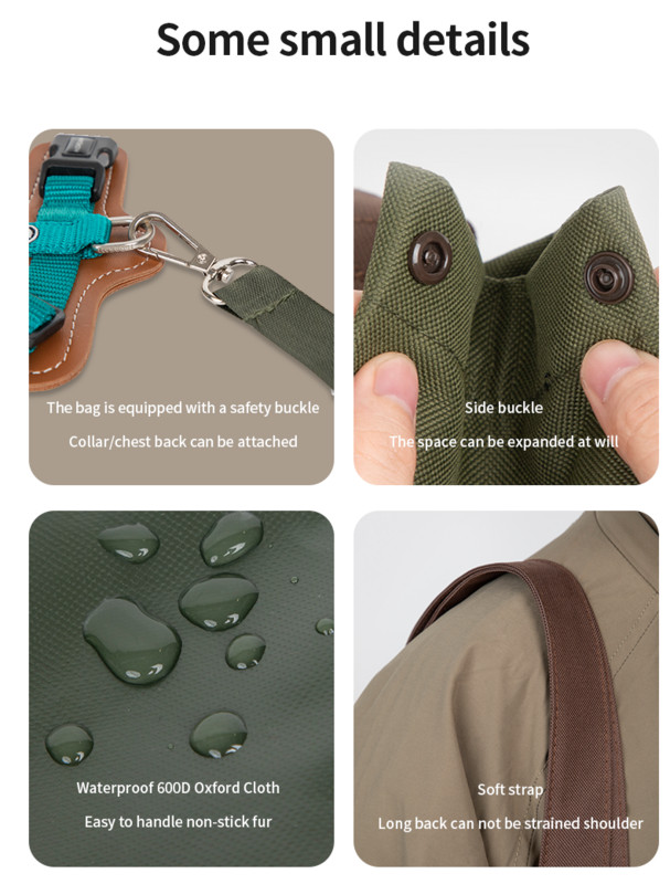 Kaķa pārnēsāšanas soma viena pleca audekla transportēšanas soma Pārnēsājama rokassomiņa kucēnu kaķēnu stropu soma ceļojumu mugursoma