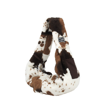 Mīksta plīša maza suņu soma Pet Carrier Cat Bag kucēnu kaķēnu ceļojumu plecu stropu soma