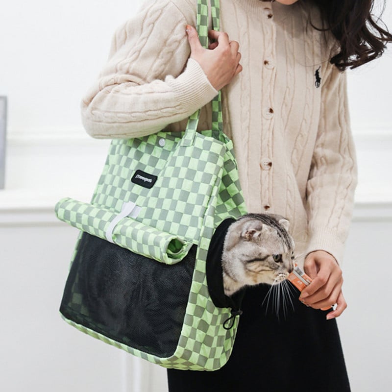 Nešiojamas naminių gyvūnėlių krepšys katės pečių krepšys lauke, kvėpuojantis nešiojamasis kelioninis krepšys mažam mini šuniui