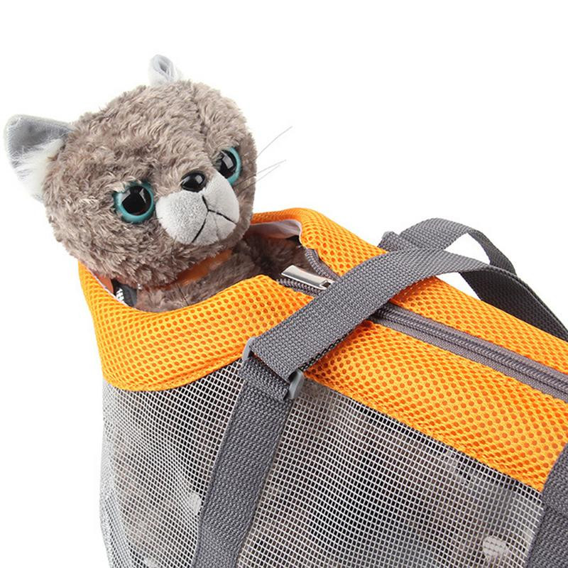 Suņu somas Pārnēsājamas suņu pārnēsāšanas somas Tīkla elpojošas somas maziem suņiem Salokāmas kaķu rokassomas Ceļojumu mājdzīvnieku soma transportēšanas soma