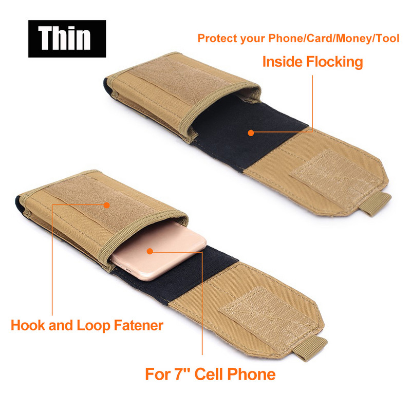 Molle torbica za pojas oko struka Planinarenje Muškarci Rad na otvorenom Lovački alati Mala torba oko struka Kampiranje Sport Držač za mobilni telefon Torbica