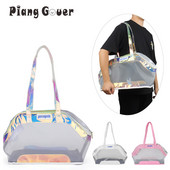 Mini suņu soma, mīksta sānu caurspīdīga modes elpojoša pārnēsāšanas soma, kas paredzēta kaķu maza suņa rokassomiņai ceļojumiem