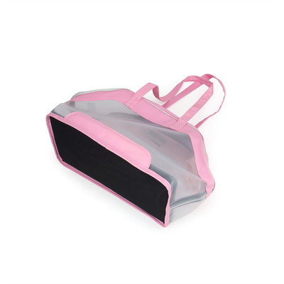 Mini suņu soma, mīksta sānu caurspīdīga modes elpojoša pārnēsāšanas soma, kas paredzēta kaķu maza suņa rokassomiņai ceļojumiem