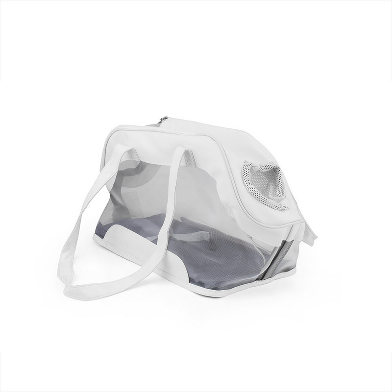 Mini suņu soma, mīksta sānu caurspīdīga modes elpojoša pārnēsāšanas soma, kas paredzēta kaķu maza suņa rokassomiņai ceļojumiem