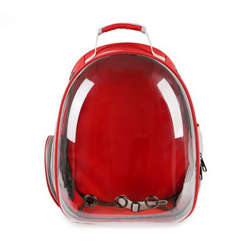 Cat Pet Carrier Раница Capsule Bubble Pet Carrier Малко прозрачно животно Puppy Kitty Bird Дишаща Pet Carrier за пътуване