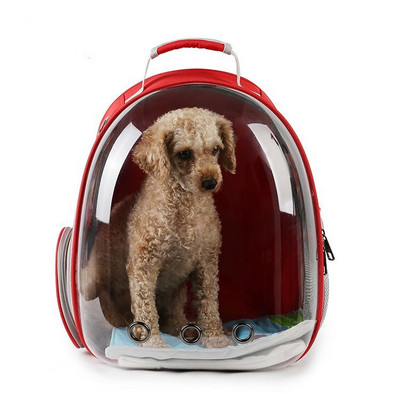 Cat Pet Carrier Раница Capsule Bubble Pet Carrier Малко прозрачно животно Puppy Kitty Bird Дишаща Pet Carrier за пътуване