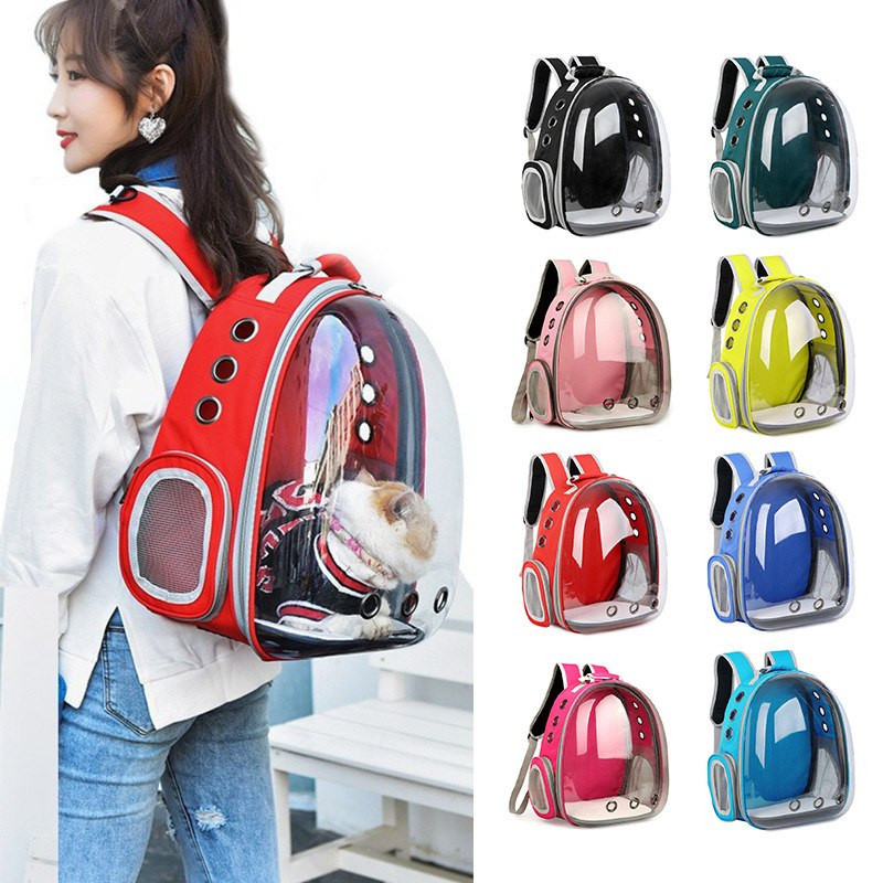 Cat Pet Carrier Ruksak Capsule Bubble Pet Carrier Ruksak Mala prozirna životinja Puppy Kitty Bird Prozračna nosiljka za kućne ljubimce za putovanja