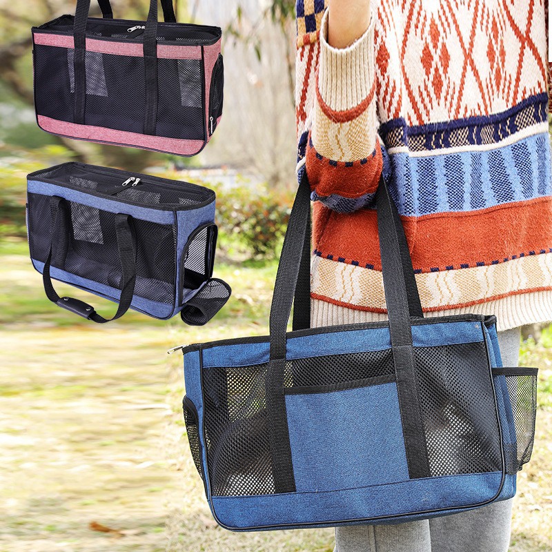 Uus suvine mugav hingav võrkriidest kott lemmiklooma seljakott koera kassi kott lemmiklooma kaasaskantav spetsiaalne seljakott