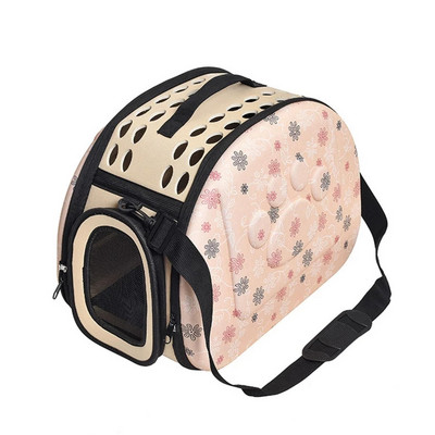 Ceļojumu mājdzīvnieku soma Kaķu ziedu nēsātāji Somas Elpojošs Rozā Salokāms Mazs Suņi Āra Plecu soma Saliekama Kaķu pārnēsāšana